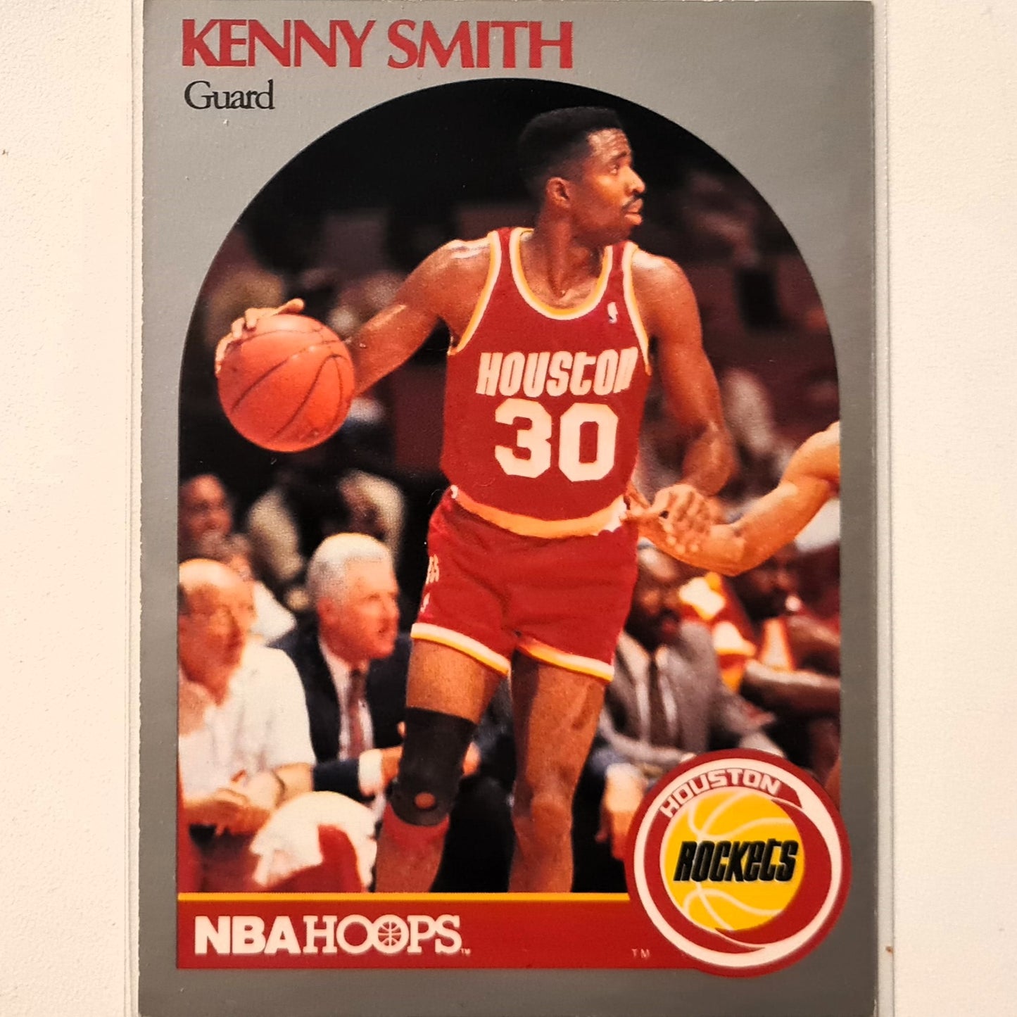 Kenny Smith 1990 NBA Hoops #414 NBA Basketball Atlanta Hawks Excellent/mint Sleeved