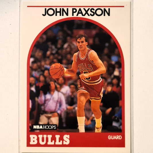 John Paxson 1989 NBA Hoops #89 NBA Basketball Chicago Bulls Excellent sleeved