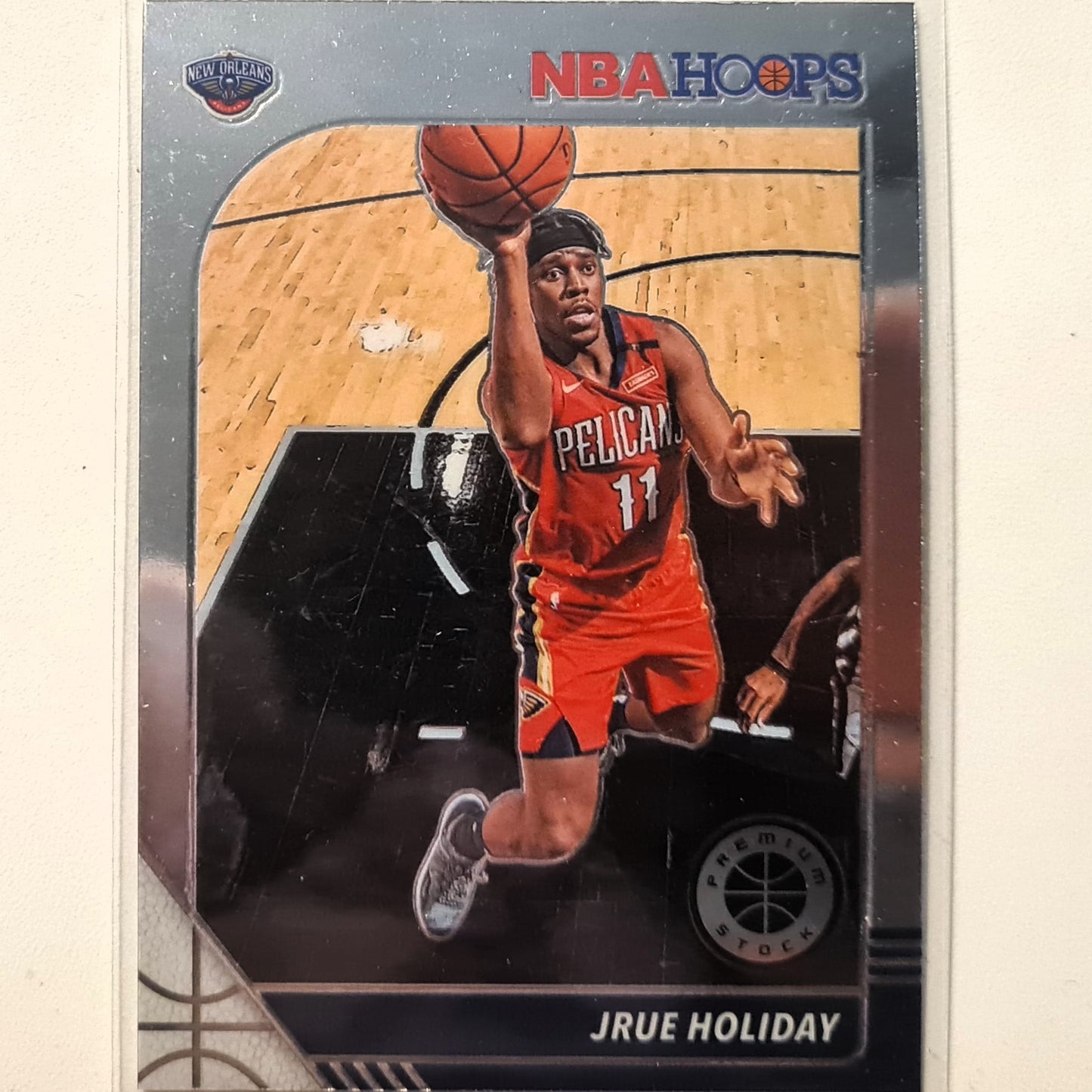 Jrue Holiday 2019-20 Panini NBA Hoops premium stock #118 NBA Basketball New Orleans Pelicans Excellent sleeved