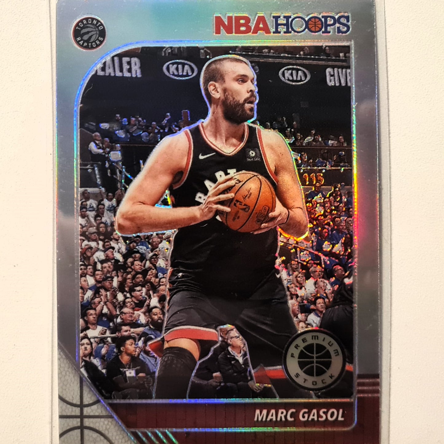 Marc Gasol 2019-20 Panini NBA Hoops premium prizm refractor #178 NBA Basketball Toronto Raptors Excellent sleeved