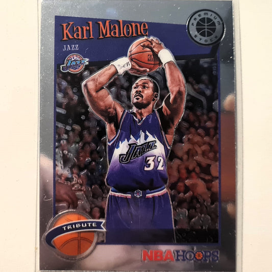 Karl Malone 2019-20 Panini NBA Hoops premium Tribute #286 NBA Basketball Utah Jazz Excellent sleeved