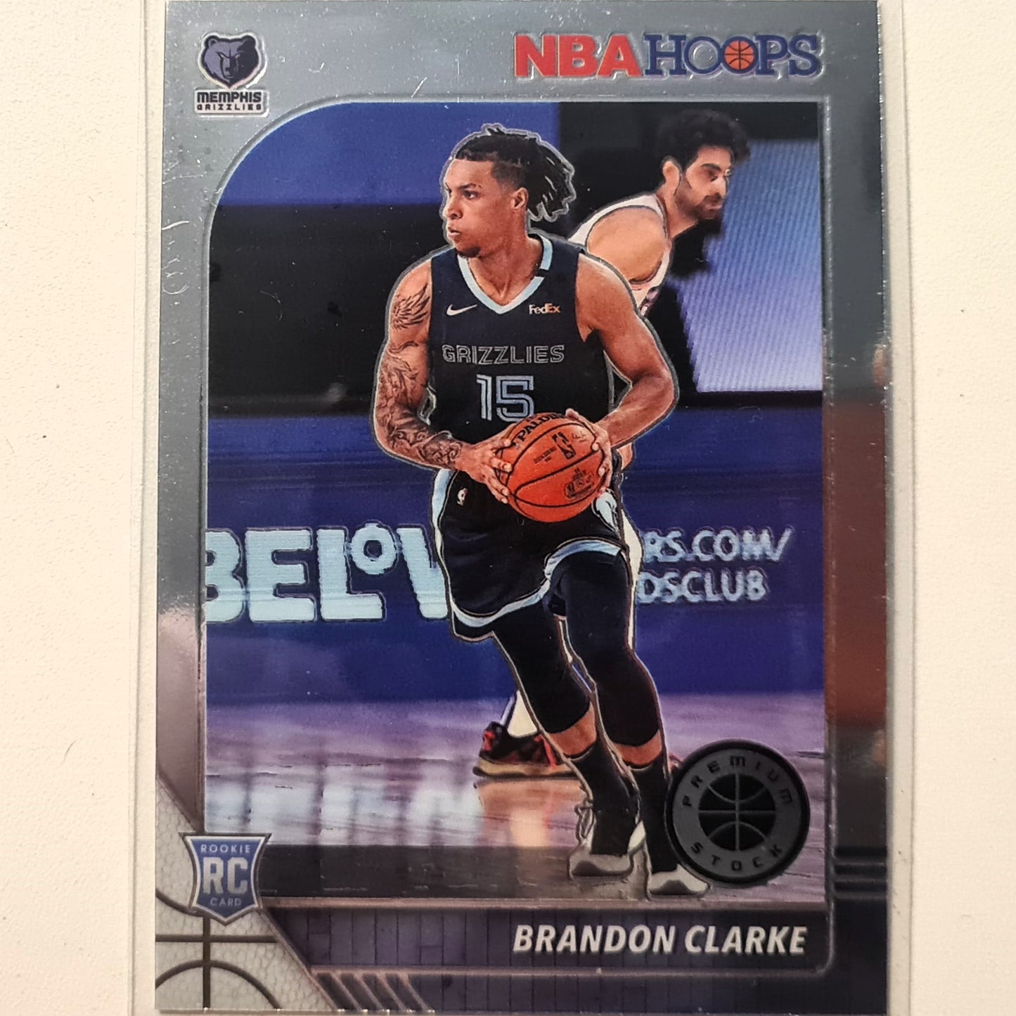 Brandon Clarke 2019-20 Panini NBA Hoops premium stock Rookie RC #217 NBA Basketball Brandon Clarke Excellent sleeved