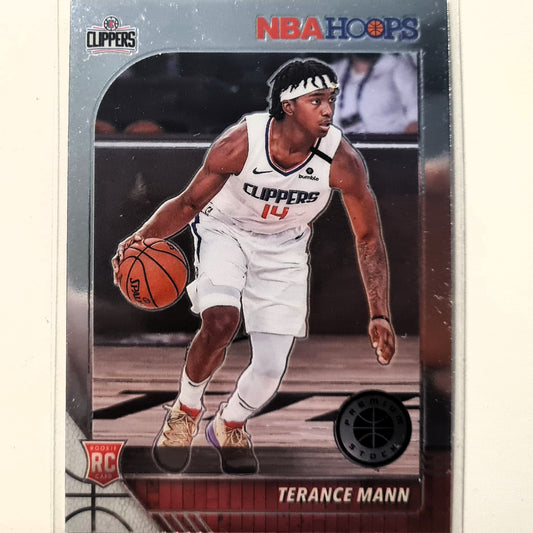Terance Mann 2019-20 Panini NBA Hoops premium stock Rookie RC #245 NBA Basketball LA Clippers Excellent sleeved