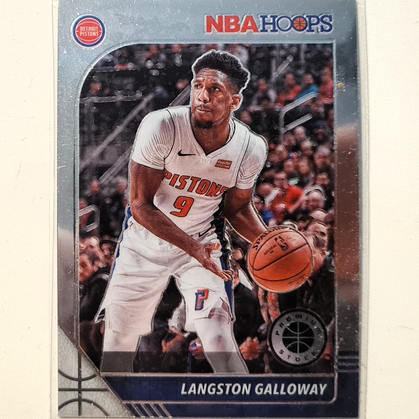 Langston Galloway 2019-20 Panini NBA Hoops premium stock #56 NBA Basketball Detroit Pistons Excellent sleeved