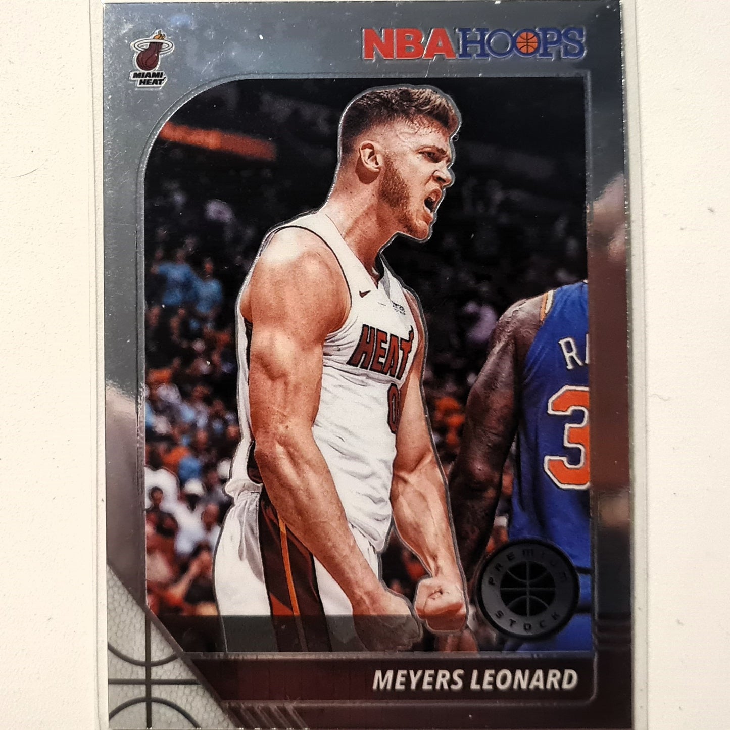 Meyers Leonard 2019-20 Panini NBA Hoops premium stock #161 NBA Basketball Miami Heat Excellent/mint sleeved