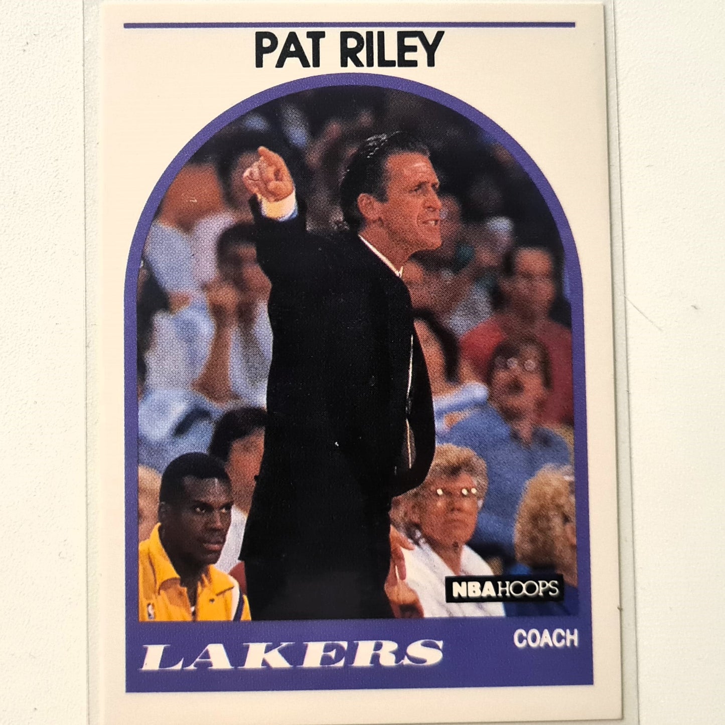 Pat riley 1989 NBA Hoops #108 NBA Basketball LA Lakers Excellent/mint sleeved
