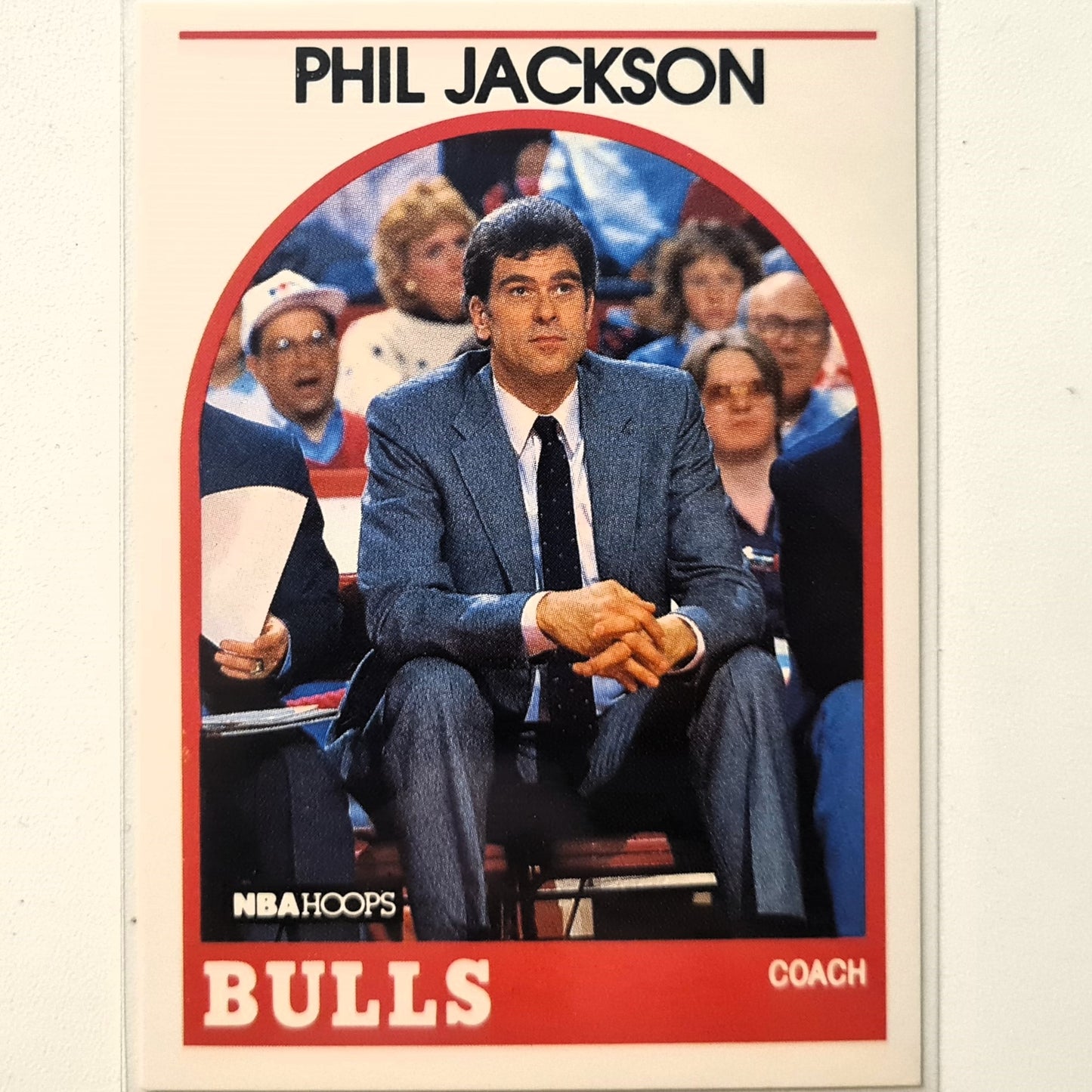 Phil Jackson 1989 NBA Hoops #266 NBA Basketball Chicago Bulls Excellent/mint sleeved