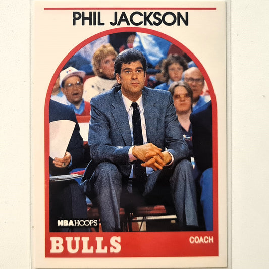 Phil Jackson 1989 NBA Hoops #266 NBA Basketball Chicago Bulls Excellent/mint sleeved