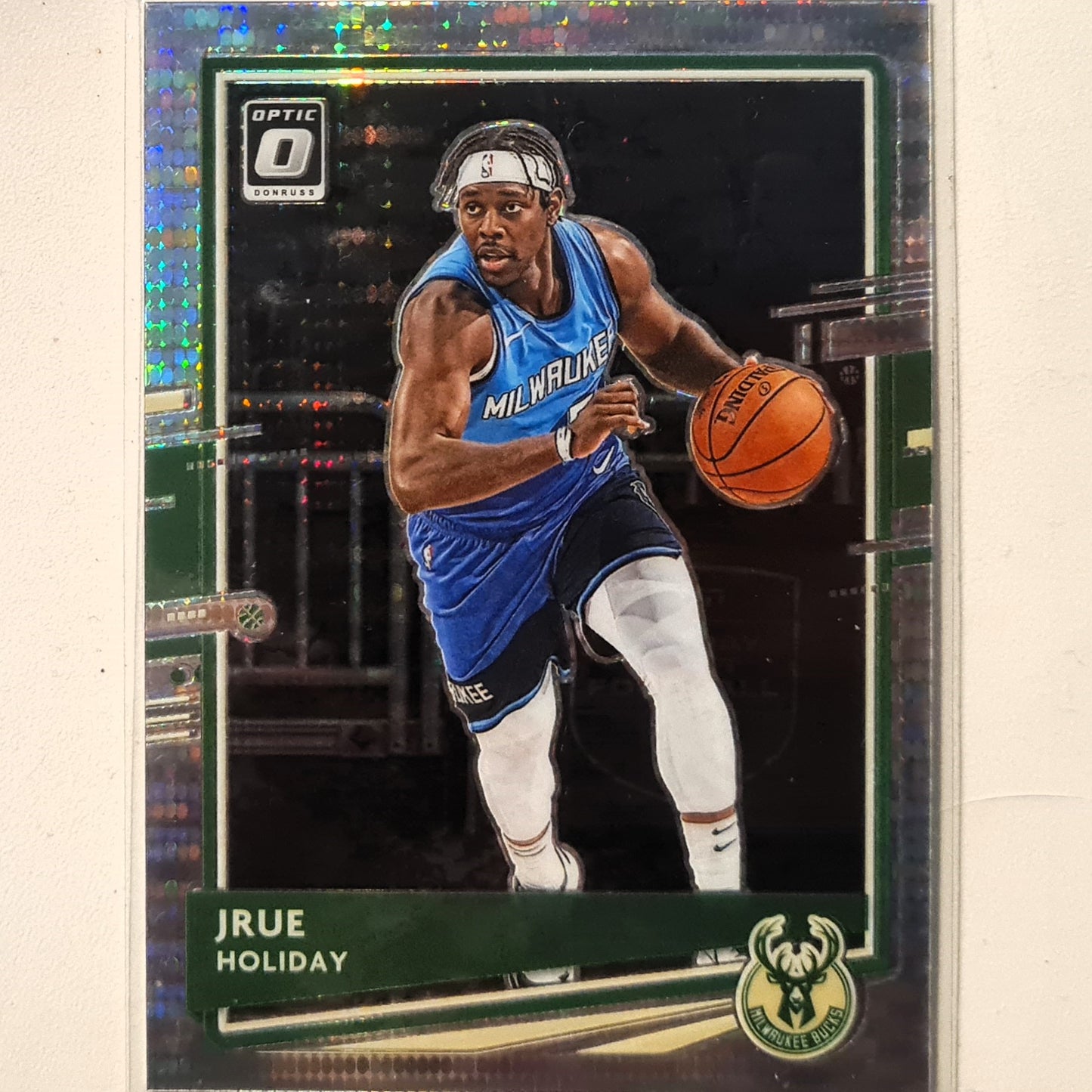 Jrue Holiday 2020-21 Panini Donruss Opric prizm #118 NBA Basketball Milwaukee Bucks excellent/mint Sleeved