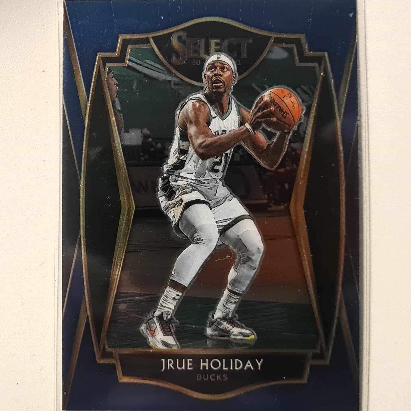 Jrue Holiday 2020-21 Panini Select blue premier level #118 NBA Basketball Milwaukee Bucks excellent/mint Sleeved