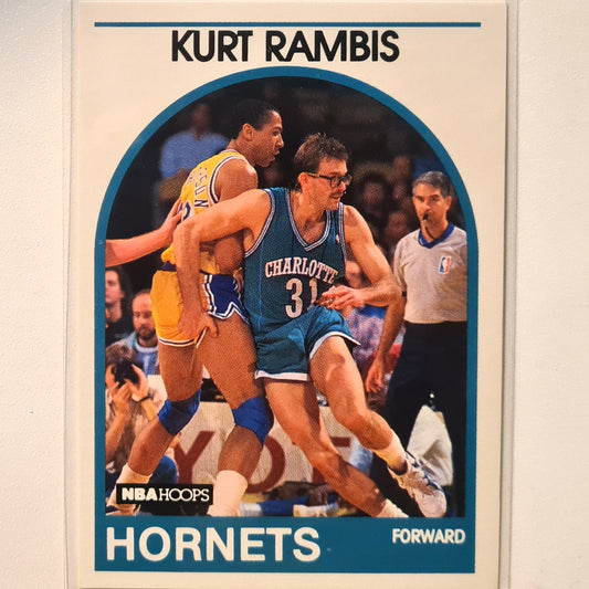 Kurt Rambis 1989 NBA Hoops #246 NBA Basketball Charlotte Hornets Excellent sleeved
