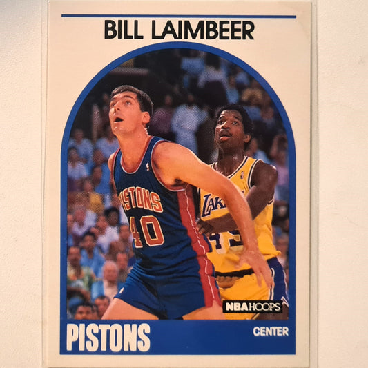 Bill Laimbeer 1989 NBA Hoops #135 NBA Basketball Detroit Pistons Excellent sleeved