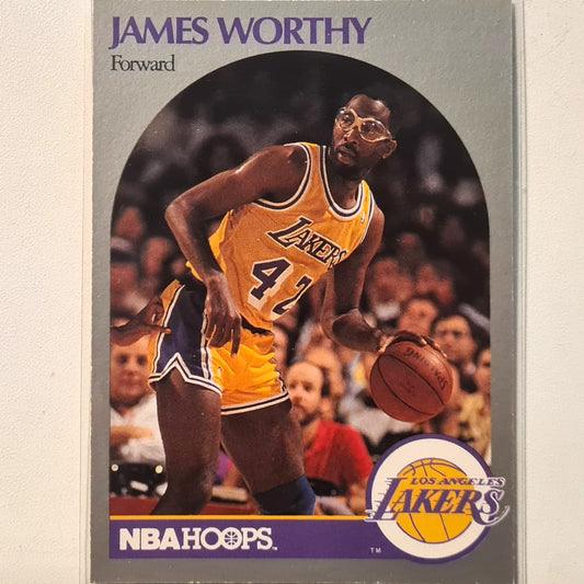 James Worthy 1990 Skybox NBA Hoops #163 NBA Basketball LA Lakers Excellent/mint sleeved
