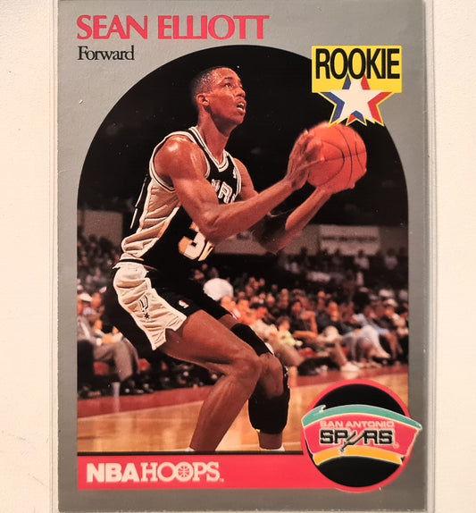 Sean Elliott 1990 Skybox NBA Hoops rookie RC #267 NBA Basketball San Antonio Spurs Excellent/mint sleeved