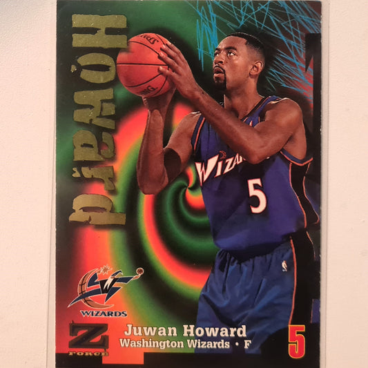 Juwan Howard 1998 Skybox Z-Force #180 NBA Basketball Washington Wizards good/very good sleeved