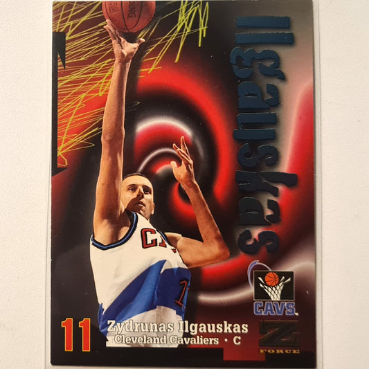 Zydrunas Ilgauskas 1998 Skybox Z-Force #185 NBA Basketball Cleveland Cavaliers Excellent Sleeved