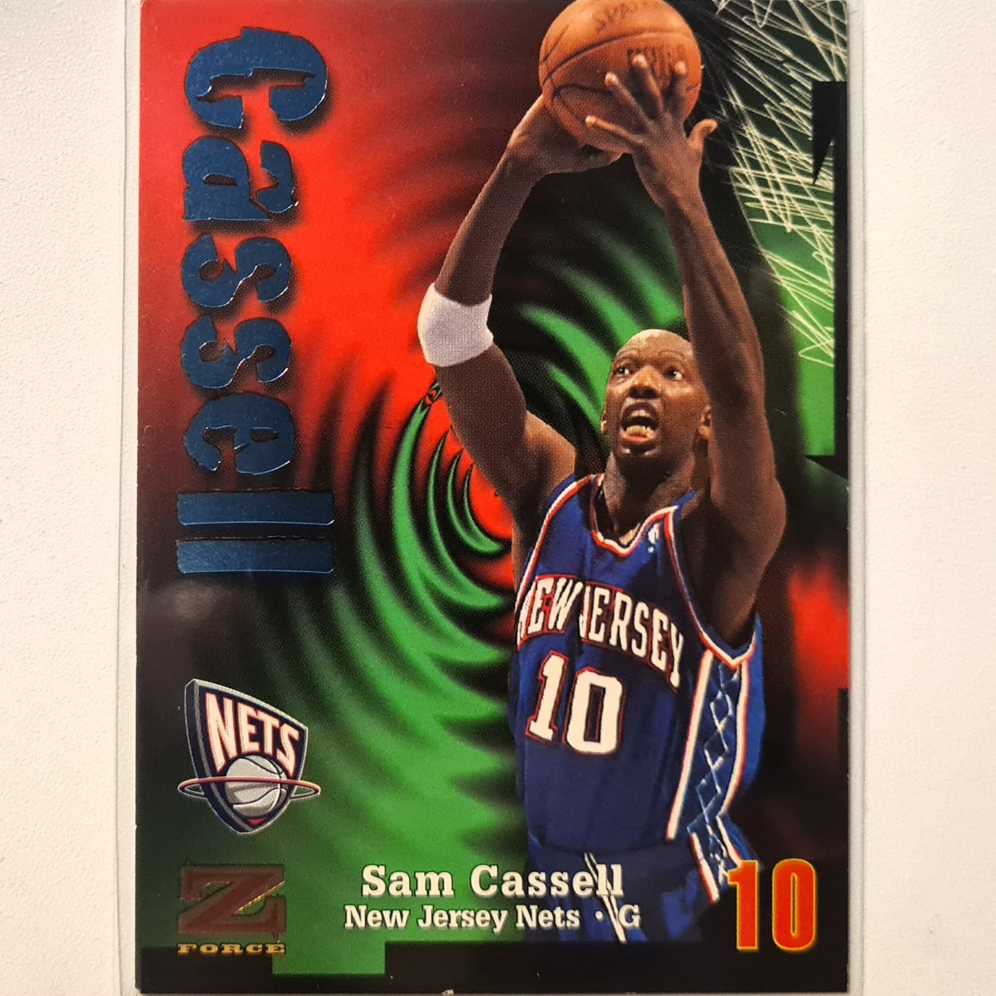 Sam Cassell 1998 Skybox Z-Force #167 NBA Basketball New Jersey Nets Excellent Sleeved