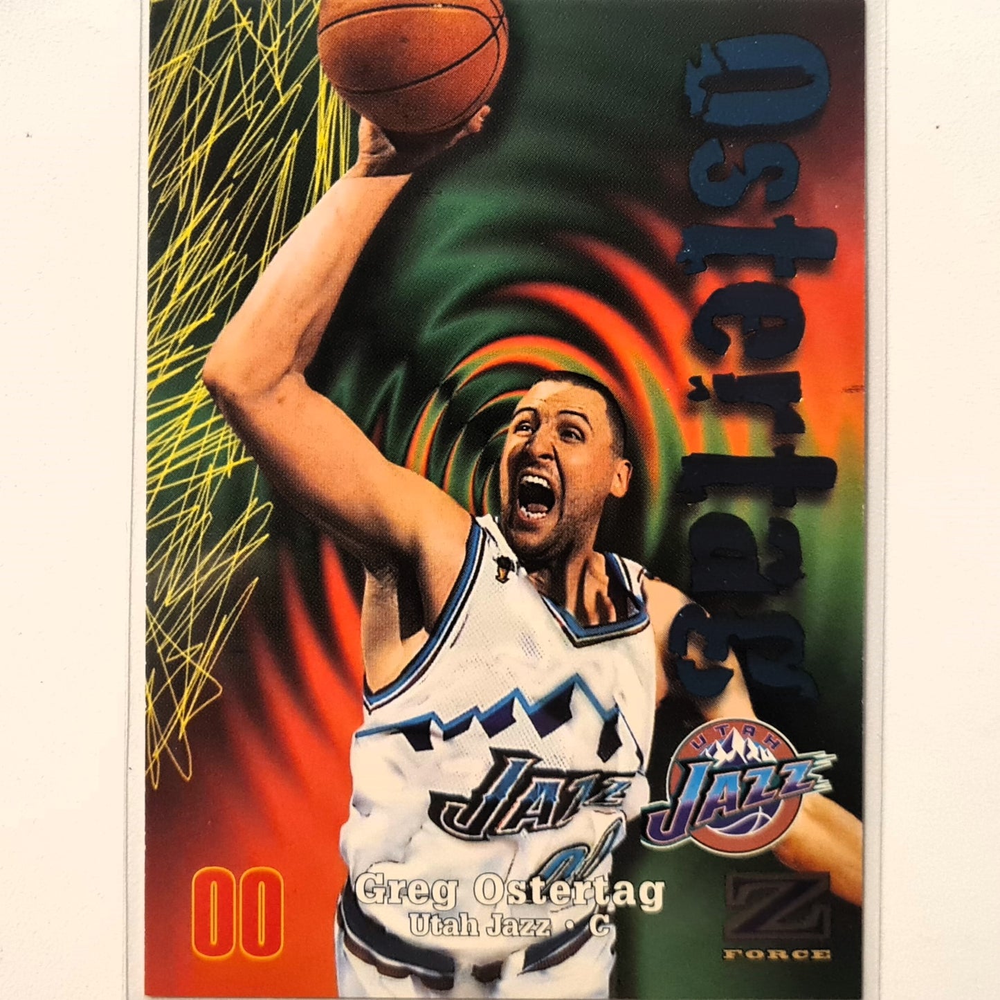 Greg Ostertag 1998 Skybox Z-Force #188 NBA Basketball Utah Jazz Excellent Sleeved