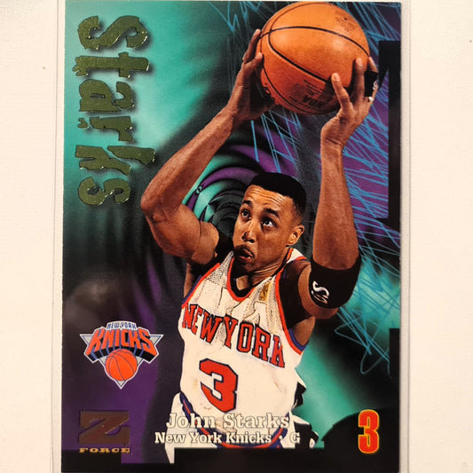 John Starks 1998 Skybox Z-Force #178 NBA Basketball New York Knicks Excellent Sleeved