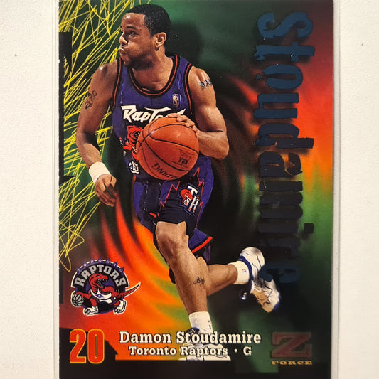 Damon Stoudamire 1998 Skybox Z-Force #121 NBA Basketball Toronto Raptors Excellent Sleeved