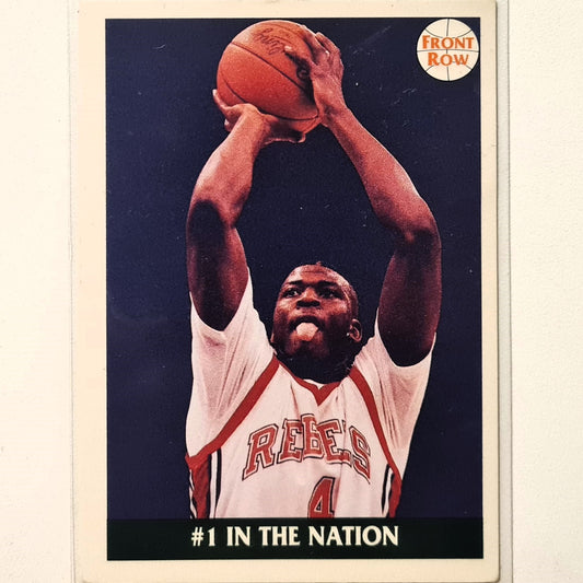 Larry Johnson 1991 front row  green #1 in nation #45 NBA Basketball fair good sleeved