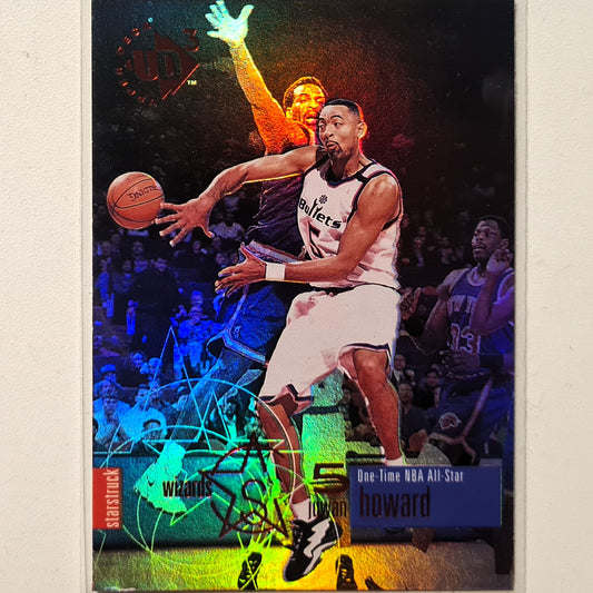 Juwan Howard 1997 Upper Deck UD3 Starstruck holo #26 NBA Basketball Washington Bullets Very good-Excellent sleeved