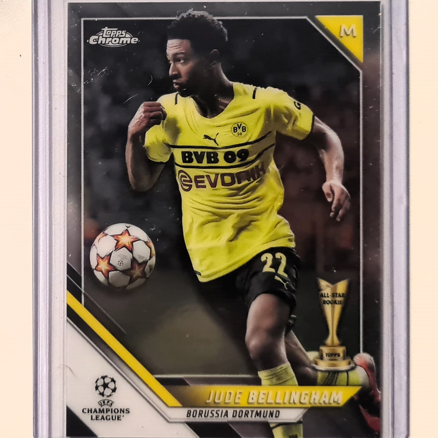 Jude Bellingham 2021 Topps Chrome champions league rookie all team RC  #58 Borussia Dortmund mint sleeved in case