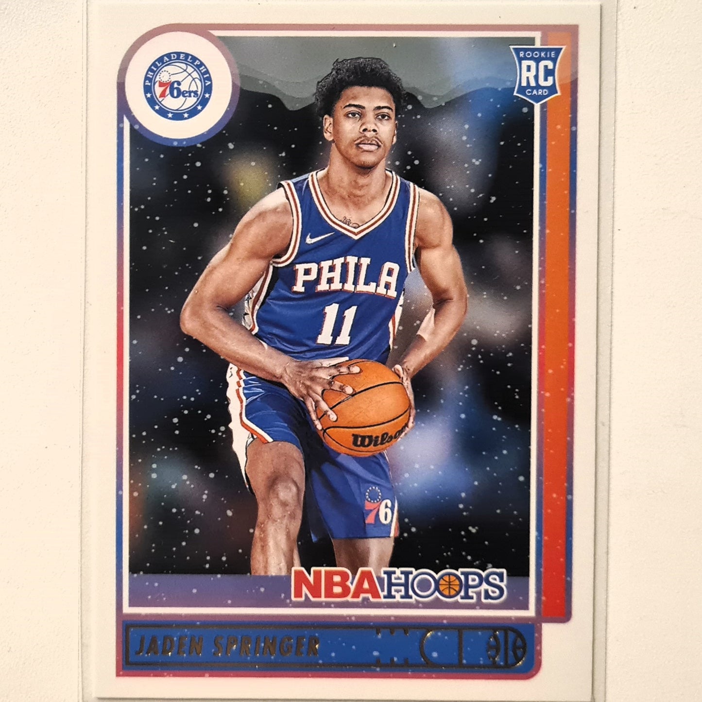 Jaden Springer 2021-22 Panini NBA Hoops Rookie RC gold winter edition #239 NBA Basketball Philadelphia 76ers Excellent/mint sleeved