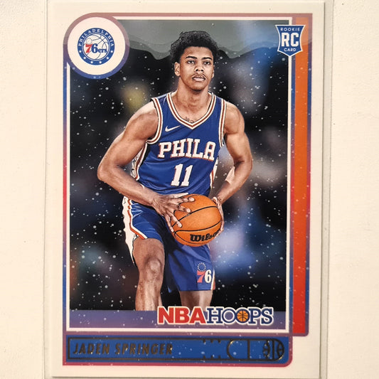 Jaden Springer 2021-22 Panini NBA Hoops Rookie RC gold winter edition #239 NBA Basketball Philadelphia 76ers Excellent/mint sleeved