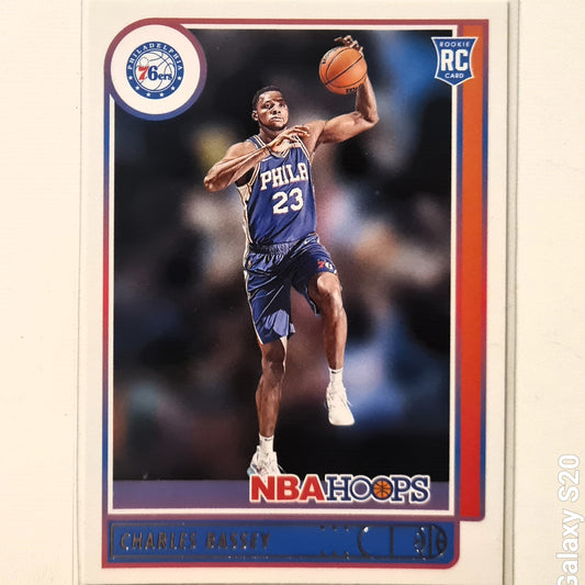 Charles Bassey 2021-22 Panini NBA Hoops Rookie RC #217 NBA Basketball Philadelphia 76ers Excellent/mint sleeved