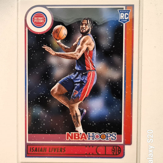 Isaiah Livers 2021-22 Panini NBA Hoops Winter edition Rookie RC #208 NBA Basketball Detroit Pistons Excellent/mint sleeved