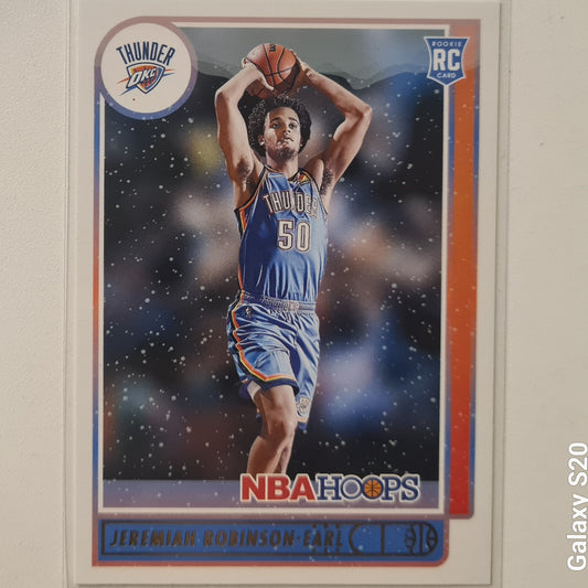 Jeremiah Robinson Earl 2021-22 Panini NBA Hoops Winter edition Rookie RC #225 NBA Basketball Oklahoma City Thunder Excellent/mint sleeved