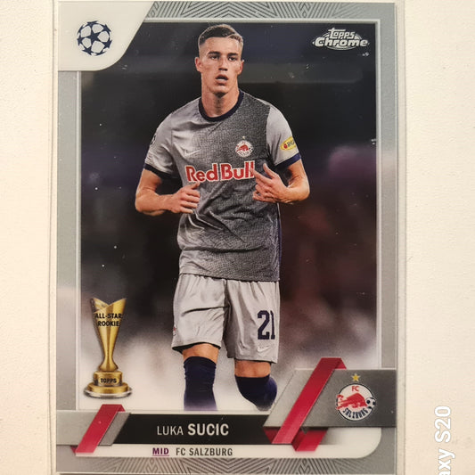 Luka Sucic 2023 Topps Chrome Champions League all star Rookie #95 Soccer football FC Sulzburg Mint sleeved