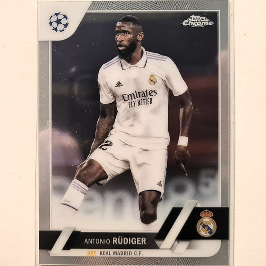 Antonio Rudiger 2023 Topps Chrome Champions League #58 Soccer football Real Madrid Mint sleeved