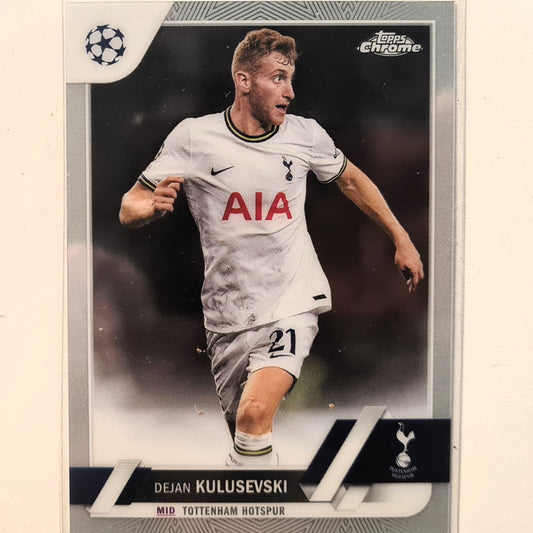 Dejan Kulusevski 2023 Topps Chrome Champions League #191 Soccer football Tottenham Mint sleeved