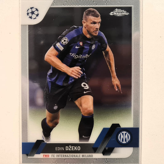 Edin Dzeko 2023 Topps Chrome Champions League #192 Soccer football inter Milan Mint sleeved