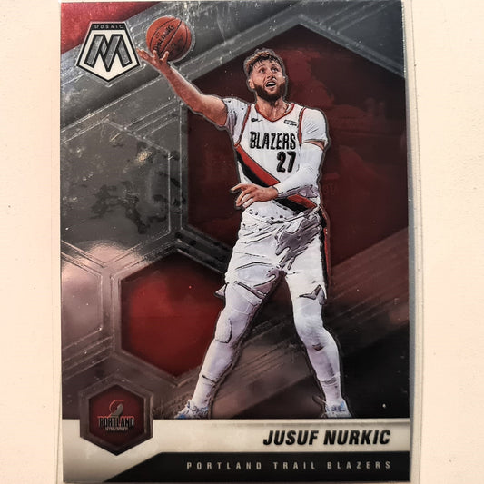 Jusuf Nurkic 2020-21 Panini Mosaic Elevate #96 NBA Basketball Portland Trail Blazers Excellent Sleeved