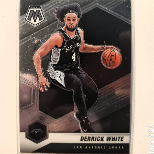 Derrick White 2020-21 Panini Mosaic #63 NBA Basketball San Antonio Spurs Excellent Sleeved