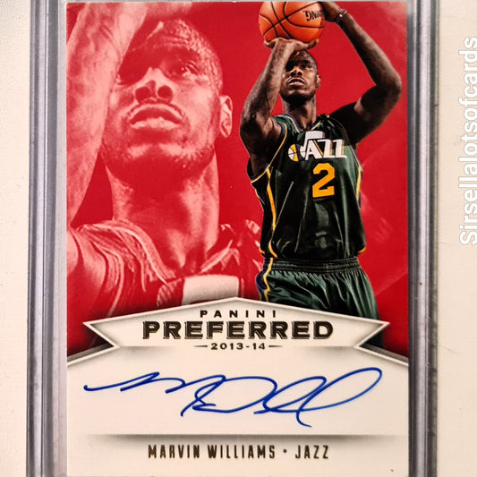 Marvin Williams 2013-14 Panini Preferred 45/99 #597 NBA Basketball Utah Jazz Excellent Sleeved