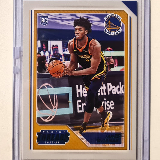 James Wiseman 2020-21 Panini threads teal Edition  Rookie RC #93 NBA Basketball Golden State Warriors Excellent/mint Sleeved