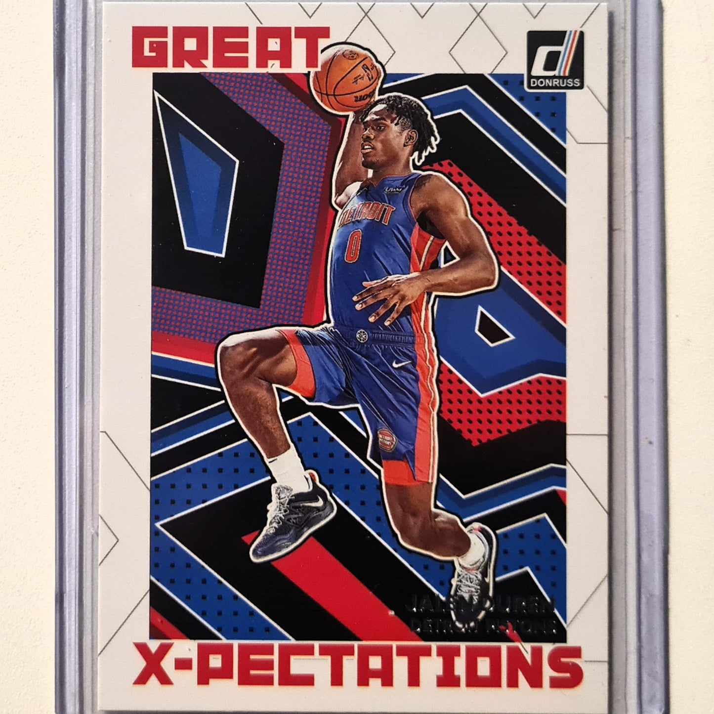 Jalen Duren 2022-23 Panini Donruss X-Pectations Rookie RC #18  NBA Basketball Detroit Pistons Excellent Sleeved