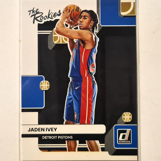 Jaden Ivey 2022-23 Panini Donruss the rookies Rookie RC #5 NBA Basketball Detroit Pistons Excellent Sleeved