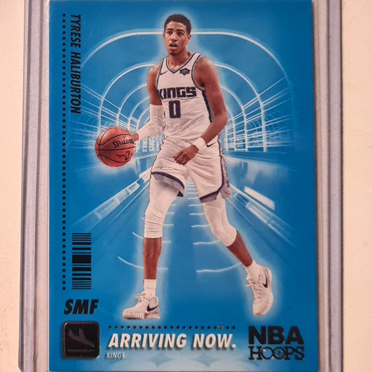 Tyrese Haliburton 2020-21 Panini NBA Hoops arriving now Rookie RC SS-14 NBA Basketball Sacramento Kings Excellent Sleeved