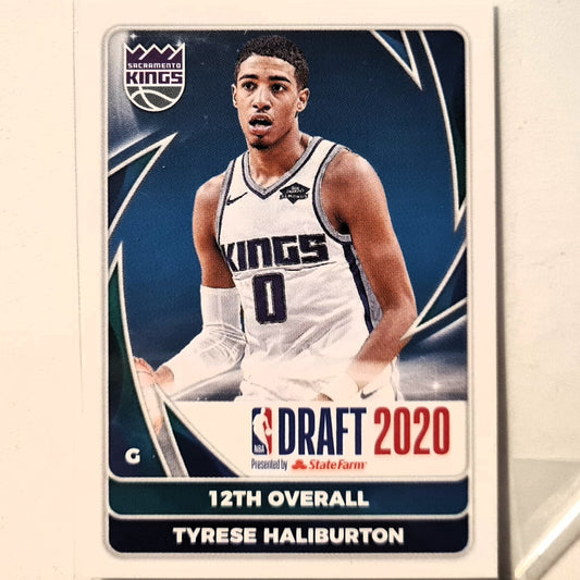 Tyrese Haliburton 2020-21 Panini sticker draft 2020 12th Rookie RC #96 NBA Basketball Sacramento Kings Excellent/mint Sleeved