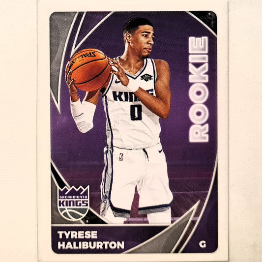 Tyrese Haliburton 2020-21 Panini sticker draft 2020 Sticker collection #468 NBA Basketball Sacramento Kings Excellent/mint Sleeved