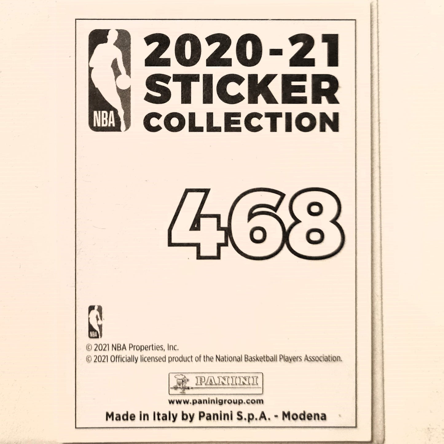 Tyrese Haliburton 2020-21 Panini sticker draft 2020 Sticker collection #468 NBA Basketball Sacramento Kings Excellent/mint Sleeved