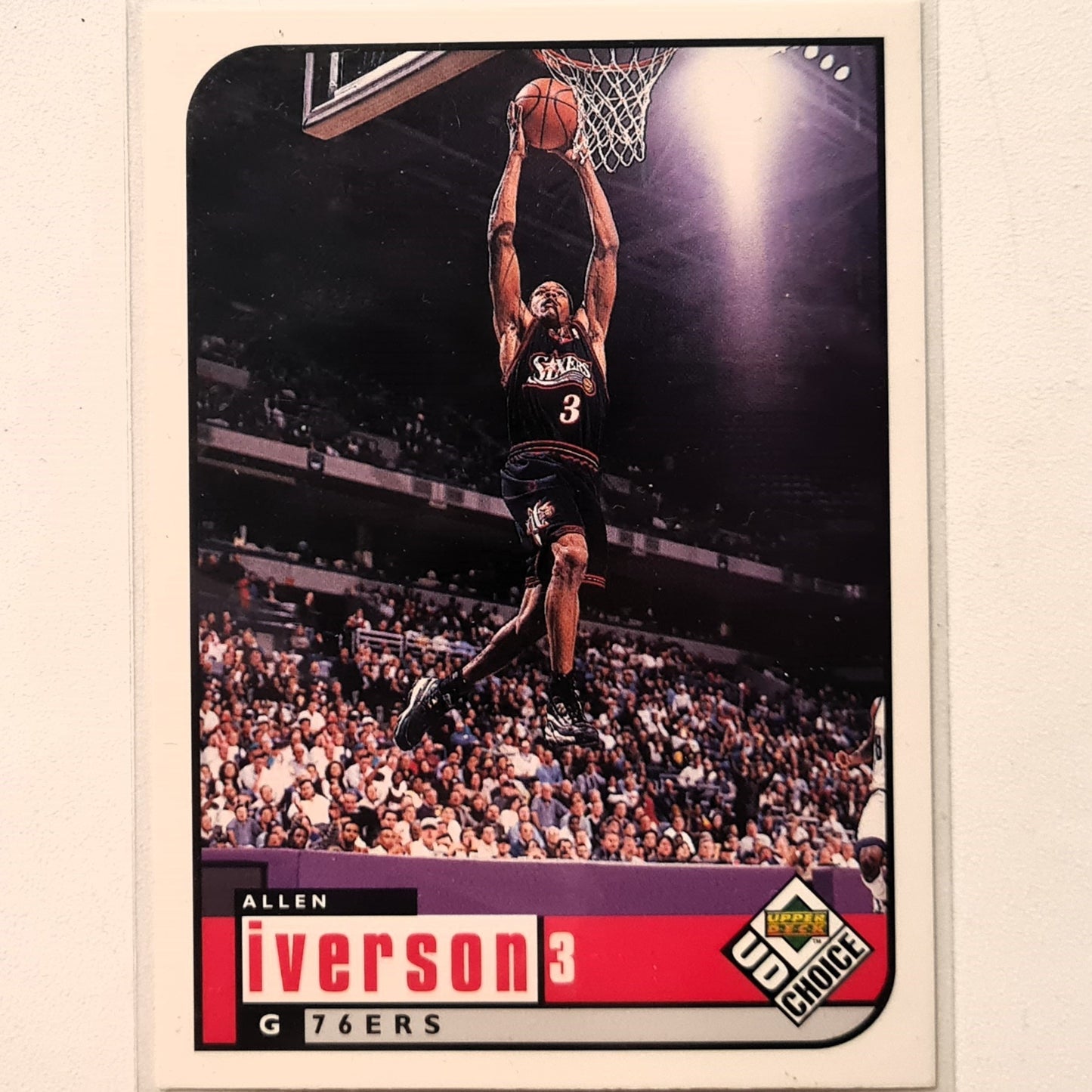 Allen Iverson 1998 Upper-Deck collectors choice #105 NBA Basketball Philadelphia 76ers Excellent sleeved