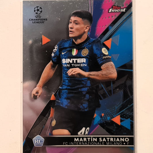 Martin Satriano 2022 Topps Finest Champions League Rookie RC #40 Soccer Football Inter Milan Excellent/mint sleeved