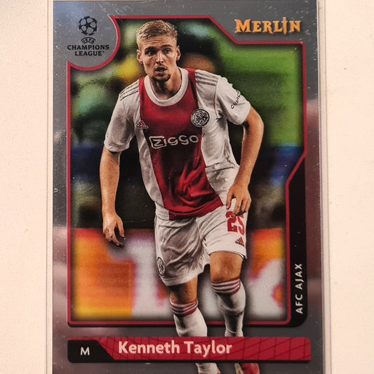 Kenneth Taylor 2022 Topps Merlin Champions League #47 Soccer Football Ajax Excellent/mint sleeved