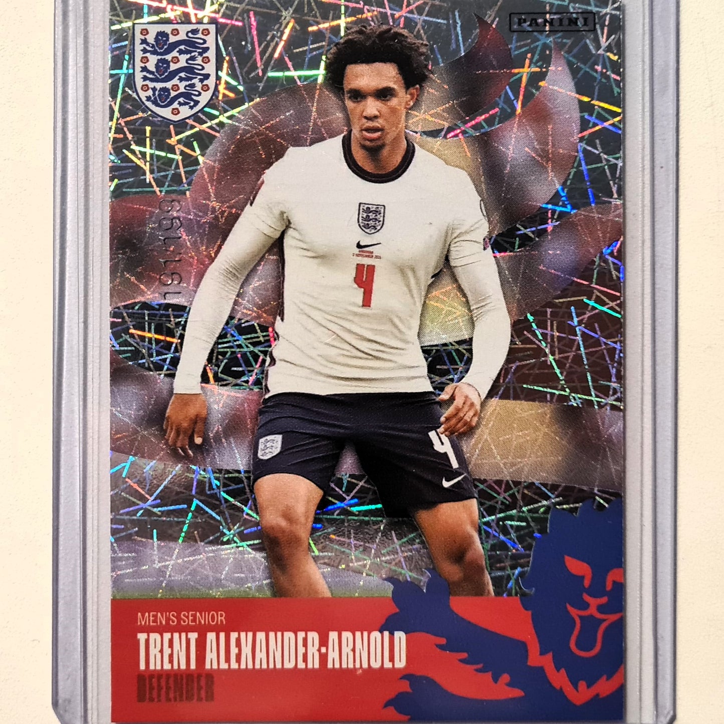 Trent Alexander-Arnold 2022 Panini Best of England numbered 191/199  Soccer Football England Excellent/mint sleeved